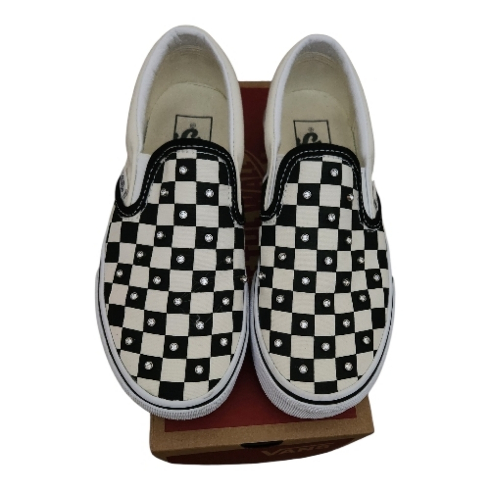 Vans Checkerboard Rhinestone Classic Slip-On